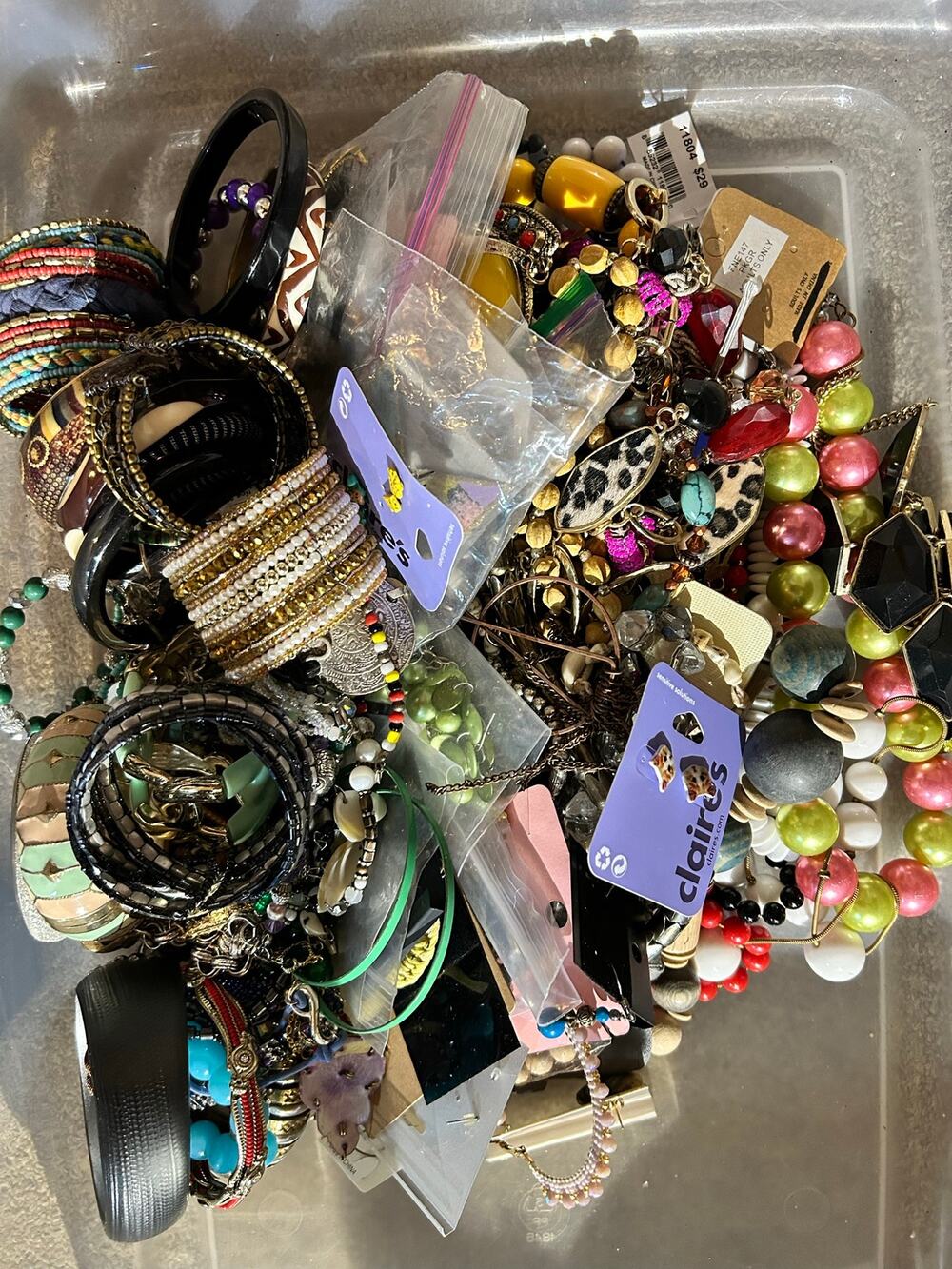 Huge 7.7 lb Jewelry Lot - All Wearable Necklaces, Earrings, Bracelets